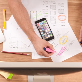 Person designing